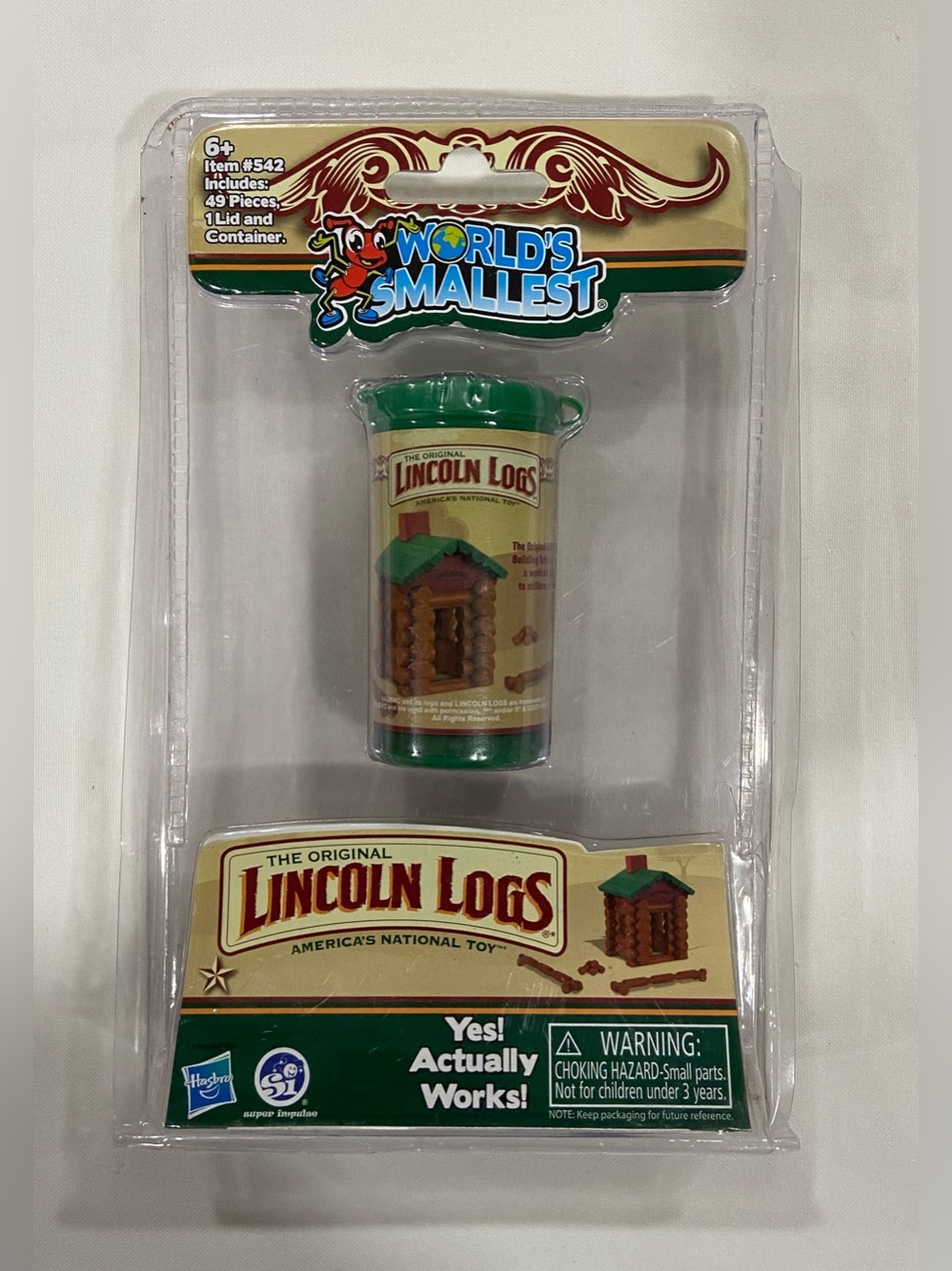 Hasbro World's Smallest The Original LINCOLN LOGS Miniature Cabin Doll House